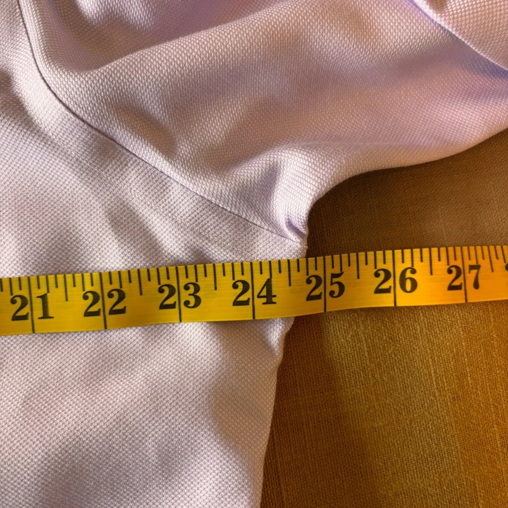 Polo Ralph Lauren Dress Shirt 16.5 32/33 Easy Care Cotton Lavender Preppy Mens